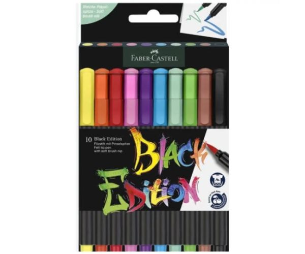 Faber-Castell: Black Edition 10-dielny set farebných fixiek