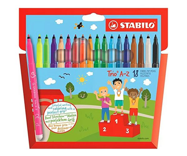 Stabilo: Trio A-Z 18 dielny set farebných fixiek