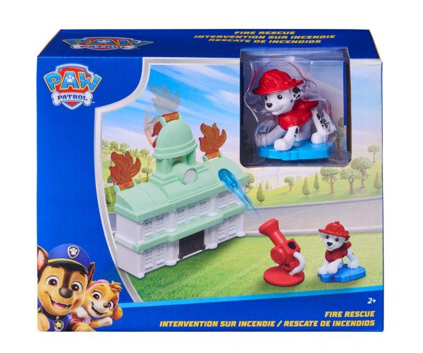 Paw Patrol: Fire Rescue hasi záchranár s figúrkou Marshalla – Spin Master