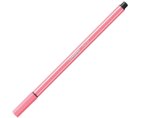 Stabilo: Pen 68 štetcová fixka v ružovej farbe 1mm