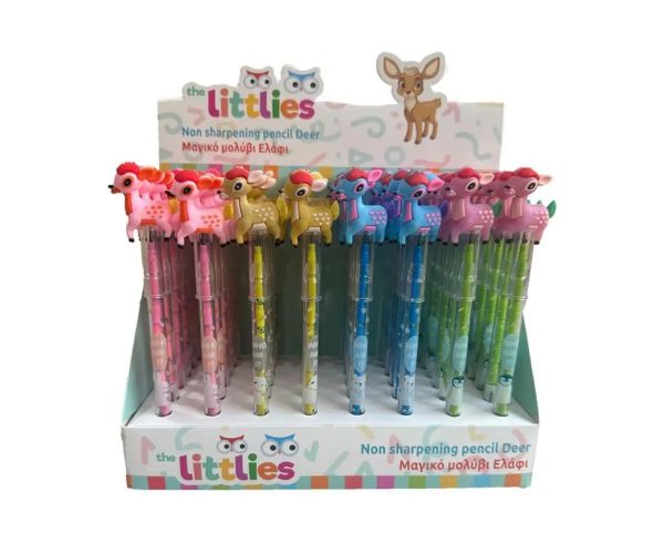 The Littlies: Ceruzka s vymeniteľnou náplňou s motívom jeleňa, rôzne druhy, 1 ks