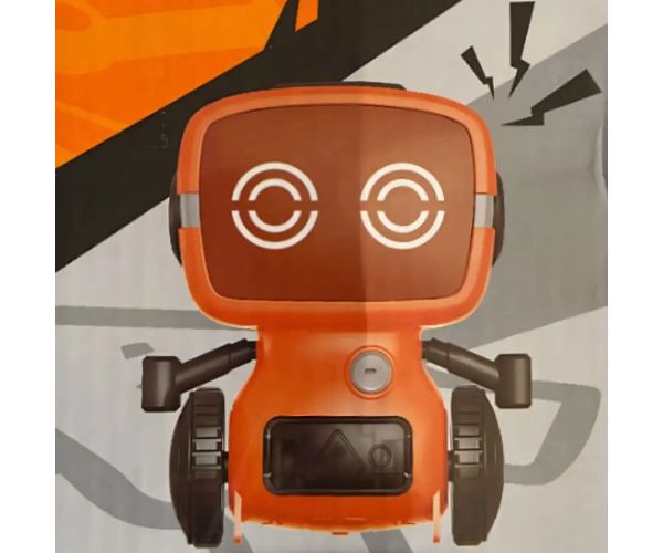 RC interaktív TalkBot robot vysielačka s režimom chôdze v oranžovej farbe 2,4GHz