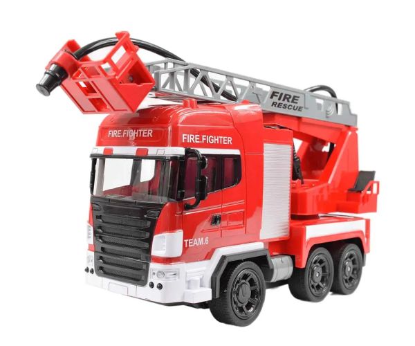 RC Hasičské auto so zdvižným košom a vodným delom 1/24  27 MHz 30cm