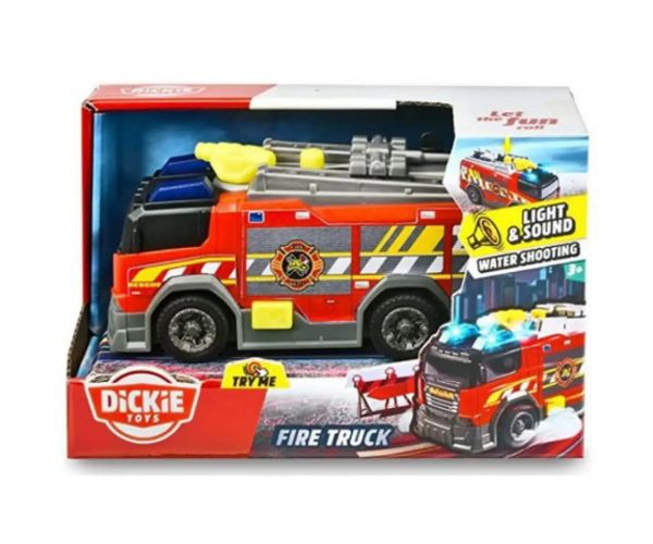 Hasičské auto s hadicou ,so svetlom a zvukom 15 cm - Dickie Toys
