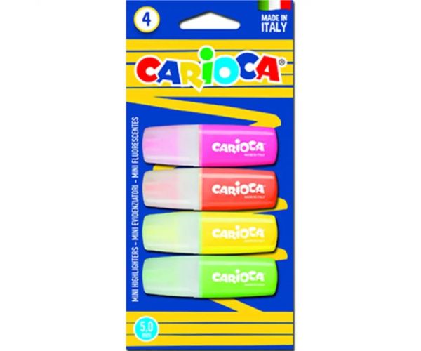 Mini sada zvýrazňovačov 4-ks - Carioca