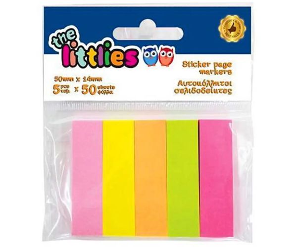 Neónový Post-it 5x50ks 50x14mm