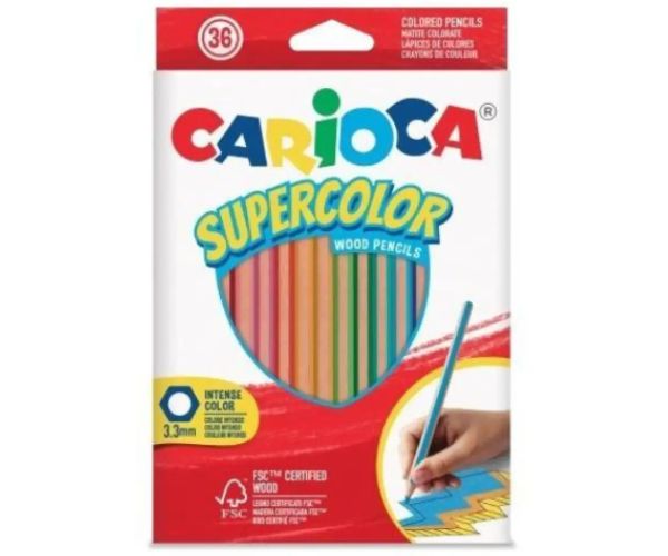 SuperColor 36-dielny set trojhranných farebných ceruziek - Carioca