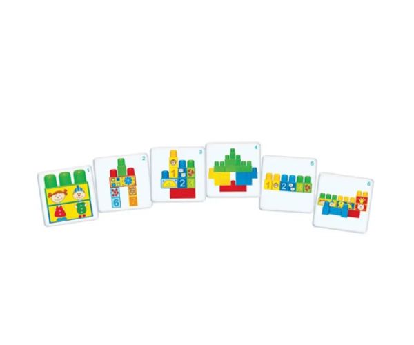 Hraj a uč sa!: Počúvaj a postav to! Stavebná hra s rozvojovými kartami - D-Toys