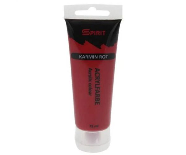 Spirit: Karmínovo-červená akrylová farba 75 ml