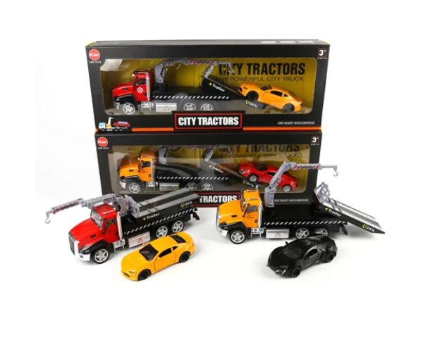 City Tractors kovové vozidlo na prepravu áut so športovým vozidlom, dva varianty