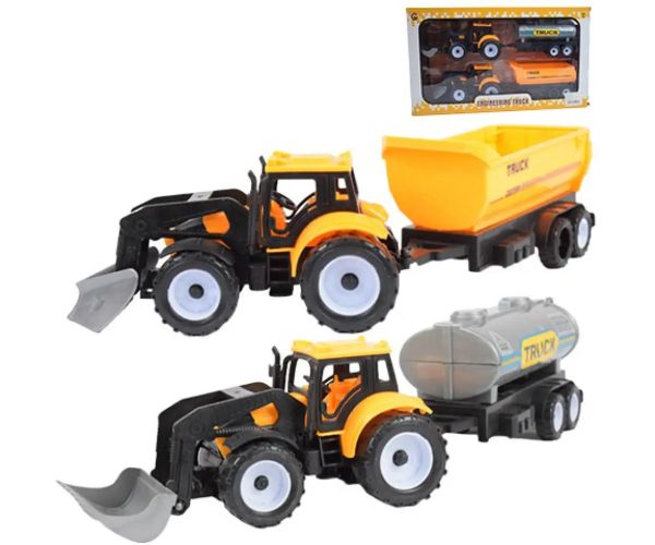 Engineering Truck: Traktor s cisternou a prívesom 28cm
