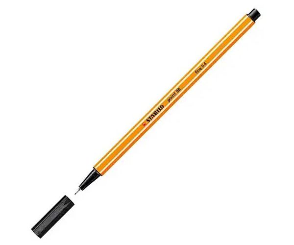 Stabilo: Point 88 liner v čiernej farbe 0,4mm