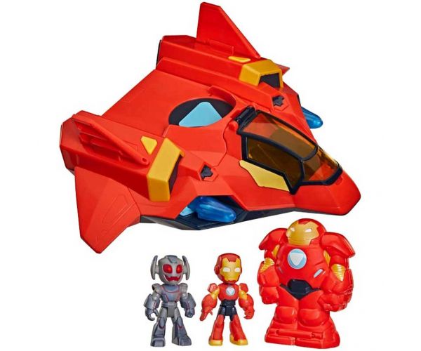Marvel Iron Man a jeho úžasní priatelia - Obrovský armor Iron Jet herný set - Hasbro