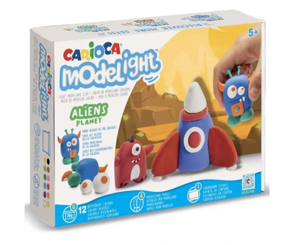 Modelight Maxi Play Box Votrelci plastelínový set - Carioca