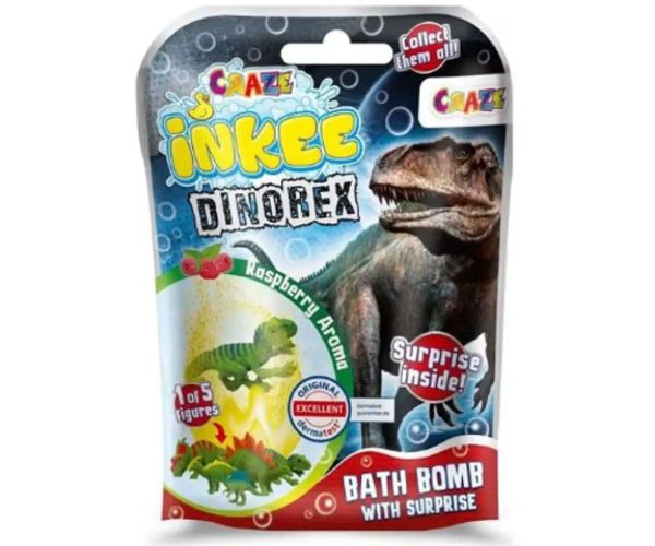 Craze: Bomba do kúpeľa so zberateľskou prekvapivou figúrkou dinosaura - EPEE