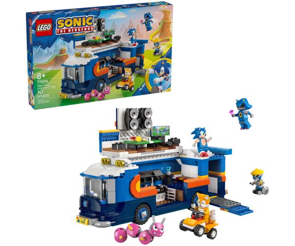 LEGO® Sonic the Hedgehog™: Vozidlová základňa tímu Sonic (77006)