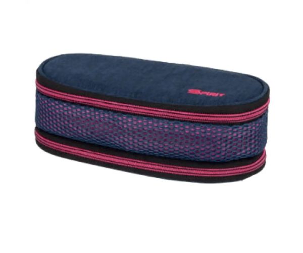 Spirit: My Bag modrý a ružový oválny peračník s dvomi priehradkami