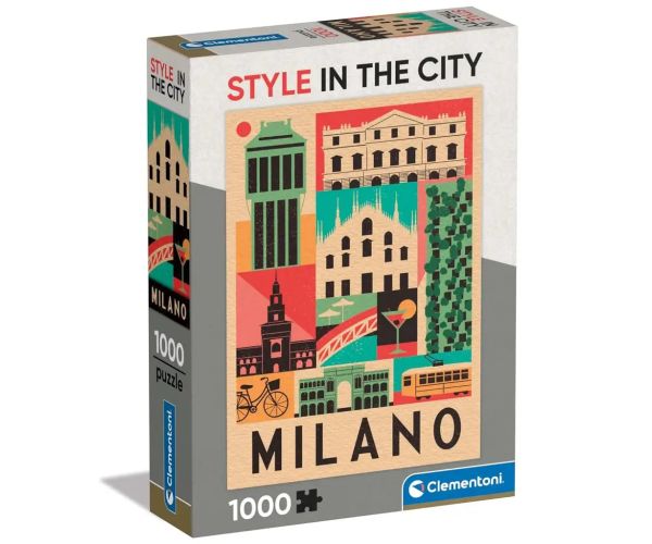Štýl v meste Miláno 1000-dielne puzzle - Clementoni