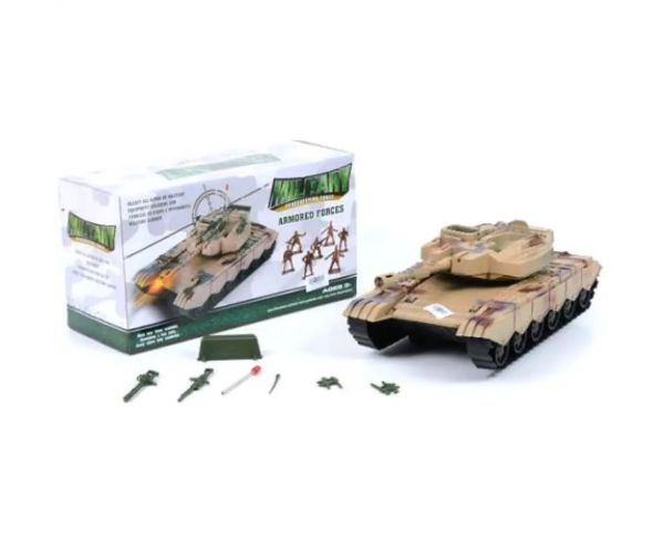 Tank herný set s doplnkami v púštnej farbe