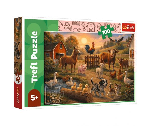 Priatelia na farme 100ks puzzle - Trefl