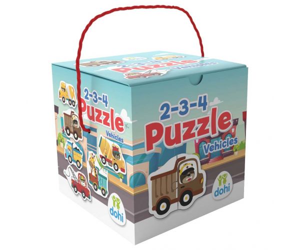 2-3-4 Darabos Puzzle - Járművek
