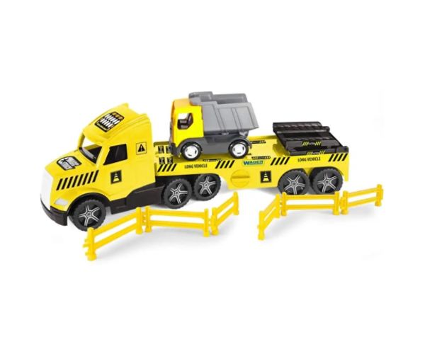 Magic Truck Technic kamión s nákladným autom 79cm - Wader