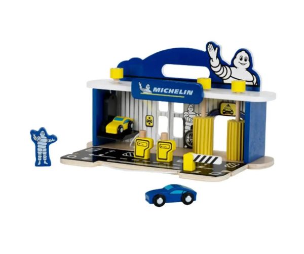 Drevený Michelin servis s príslušenstvom