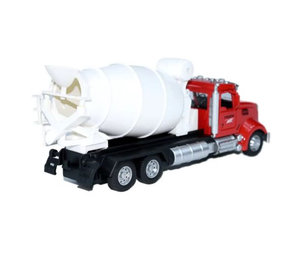 Heavy Duty Truck: Kovový model domiešavača s otvárateľnými dverami a otočným bubnom 1/36