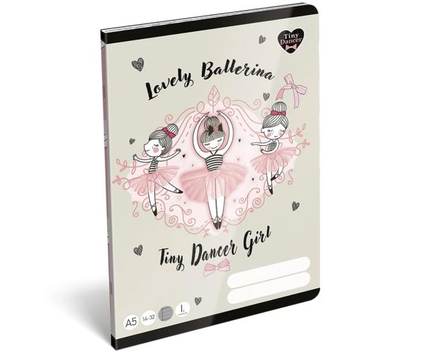 ICO: Lizzysuli Tiny Dancer Ballerina linkovaný zošit pre 1. ročník A/5 14-32
