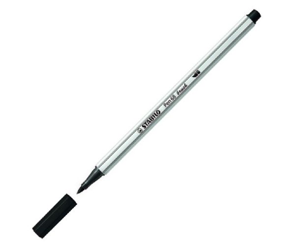 Stabilo: Pen 68 brush popisovač čierny