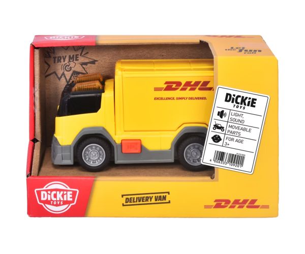 DHL kuriérske nákladné auto so svetelnými a zvukovými efektmi 15 cm - Dickie Toys