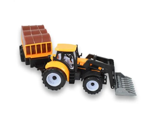 Engineering Truck: Bagrový traktor s prívesom a sudmi v rôznych verziách 43cm