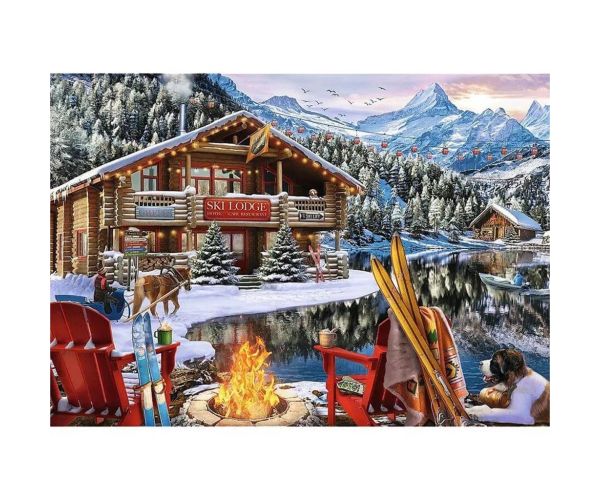 Vianoce v horách 2x500ks puzzle - Trefl