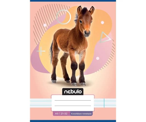 Nebulo: Zošit s motívom koníka pre 4. ročník, linajkový, A/5, 21-32