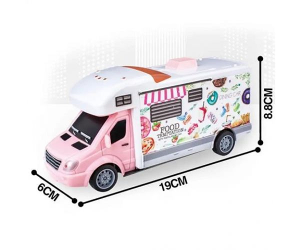 RC Diaľkovo ovládané auto na prepravu jedla so svetlom 27MHz 1/32