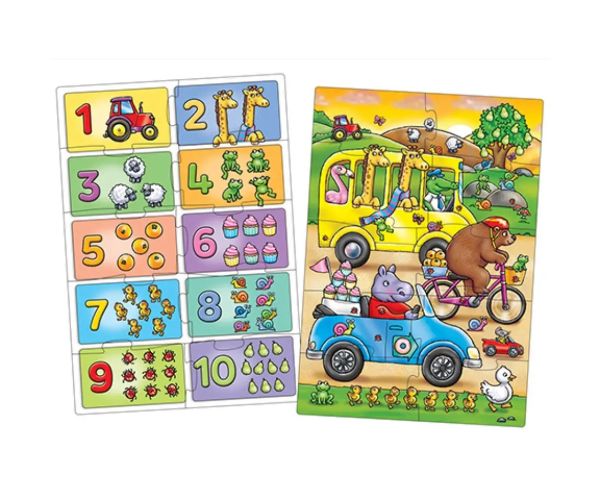 Hľadaj a nájdi... Čísla 2x10 dielne vzdelávacie puzzle