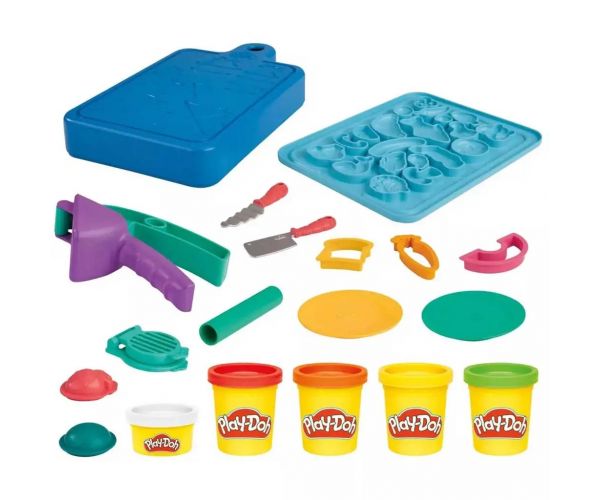 Play-Doh: Little Chef plastelínová súprava s 5 pohármi plastelíny a príslušenstvom 255g - Hasbro