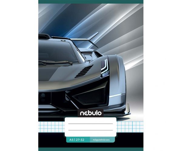 Nebulo: Kockovaný športový automobil s potlačou 27-32 A/5
