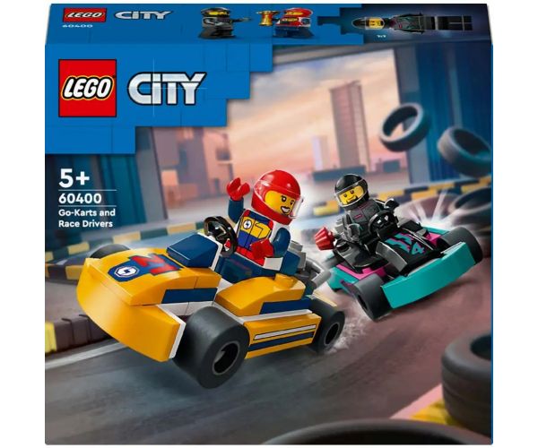 LEGO® City: Gokarty a pretekárske piloty (60400)