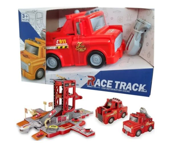 Race Truck konvertibilná parkovacia garáž