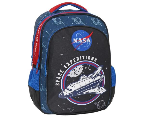 NASA Space Expeditions trojkomorová školská taška, batoh 33x18x43cm