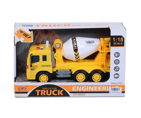 Mixer domiešavač betónu 1:18 so svetelnými a zvukovými efektmi