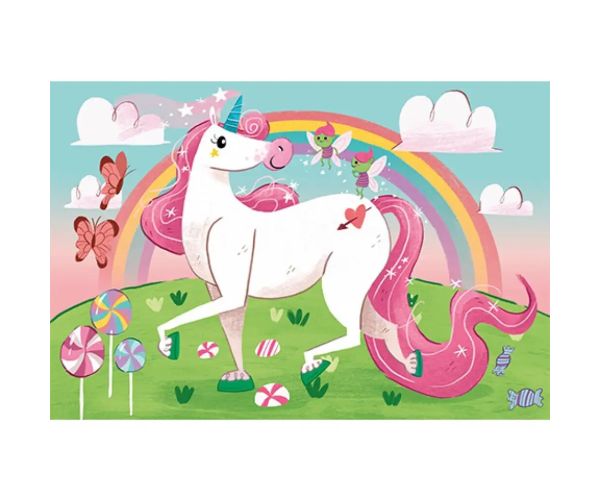 Verím v jednorožce Supercolor puzzle 104 ks - Clementoni