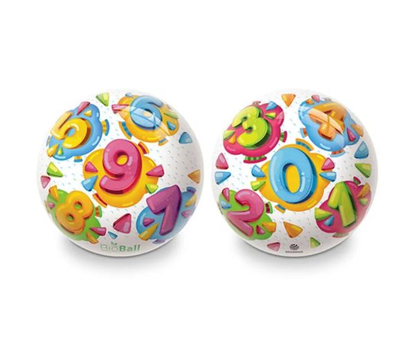 Farebná číslovaná BioBall gumová lopta 23cm