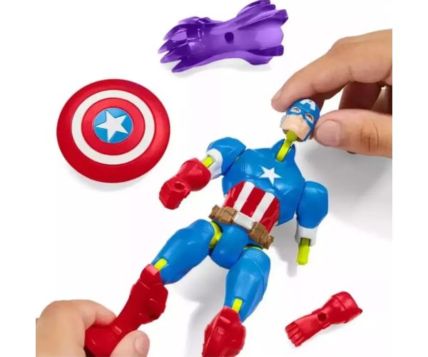 Marvel Mix Mashers: Avengers Kapitán Amerika figúrka s doplnkami - Hasbro