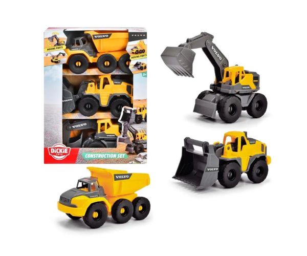 Volvo stavebné stroje 3ks sada - Dickie Toys