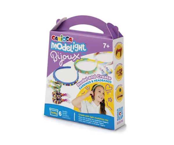 Modelight Bijoux plastelínový set s náramkom a čelenkou - Carioca