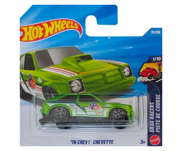 Hot Wheels: 76 Chevy Chevette zelené autíčko 1/64 - Mattel
