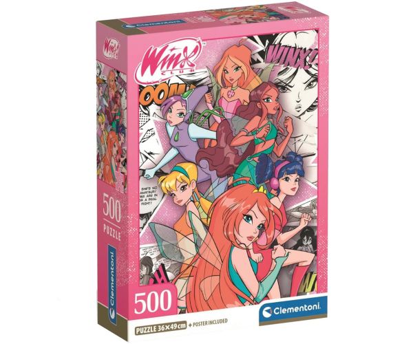 Víly klubu Winx 500ks puzzle - Clementoni