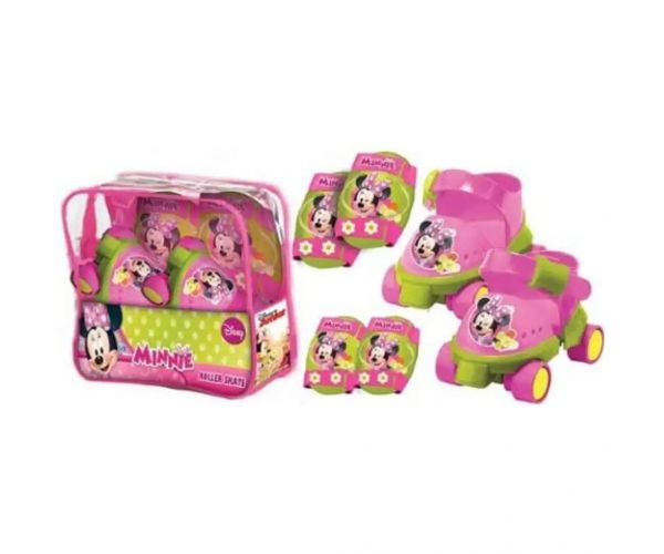 Minnie Mouse kolieskové korčule s ochranným vybavením 22-29 veľkosť - Mondo Toys